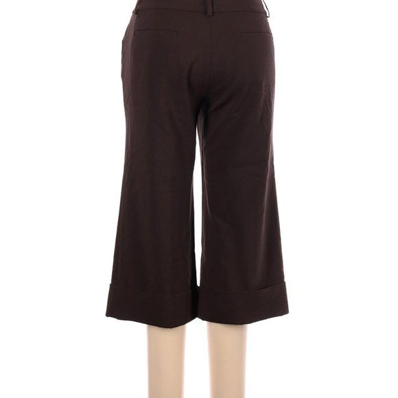 Tahari Cuffed Dress Pants Brown Size 6 Item #35 - Picture 2 of 2